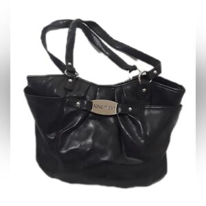 Nine West Black Satchel/ Hobo Shoulder Bag..13"x10"